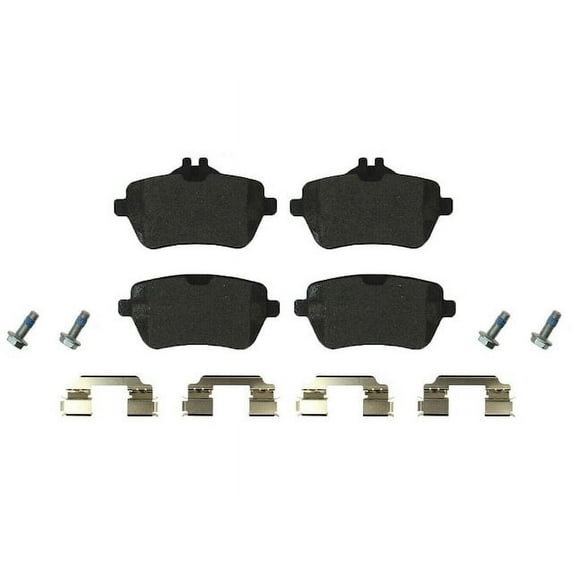 Rear Brake Pad Set - Compatible with 2014 - 2017 Mercedes-Benz S550 2015 2016