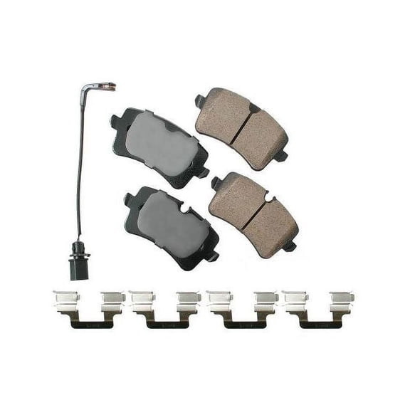 Rear Brake Pad Set - Compatible with 2014 - 2018 Audi RS7 2015 2016 2017