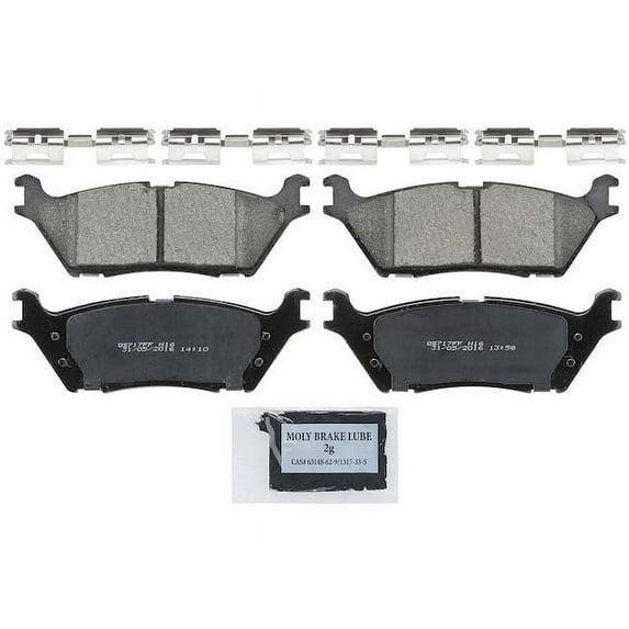 Rear Brake Pad Set - Compatible with 2015 - 2017 Ford F-150 2016