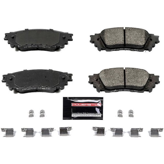 Rear Brake Pad Set - Compatible with 2015 - 2017 Lexus NX200t - Power Stop