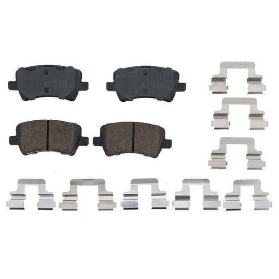 Rear Brake Pad Set - Compatible with 2015 - 2018 Volvo V60 2016 2017