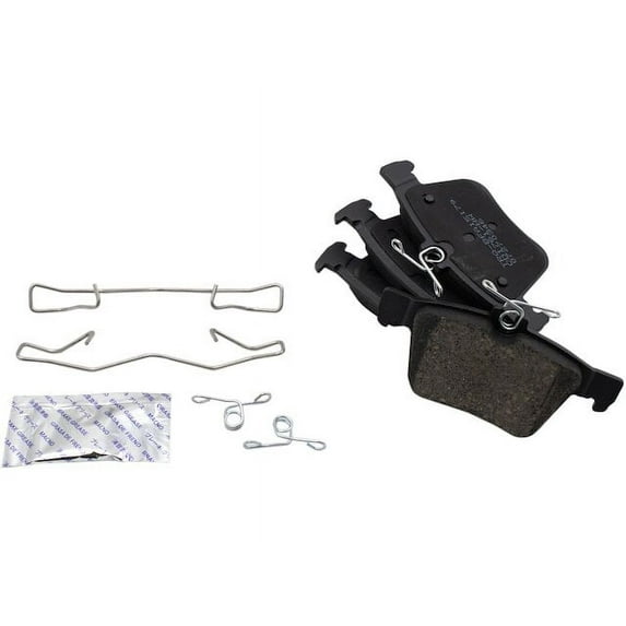 Rear Brake Pad Set - Compatible with 2015 - 2019 Volkswagen e-Golf 2016 2017 2018