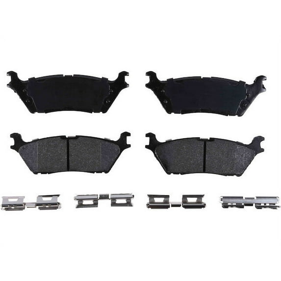 Rear Brake Pad Set - Compatible with 2015 - 2020 Ford F-150 2016 2017 2018 2019