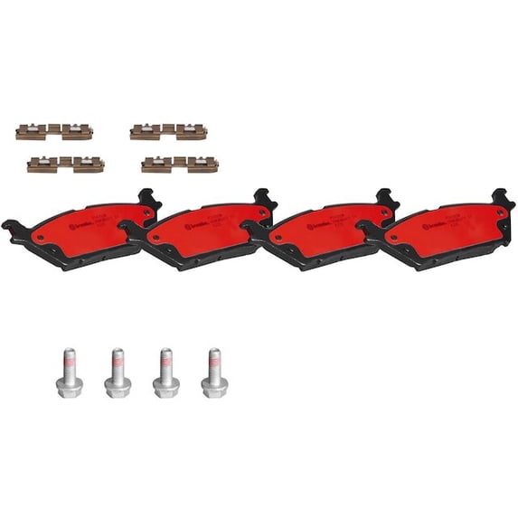 Rear Brake Pad Set - Compatible with 2015 - 2020 Ford F-150 2016 2017 2018 2019