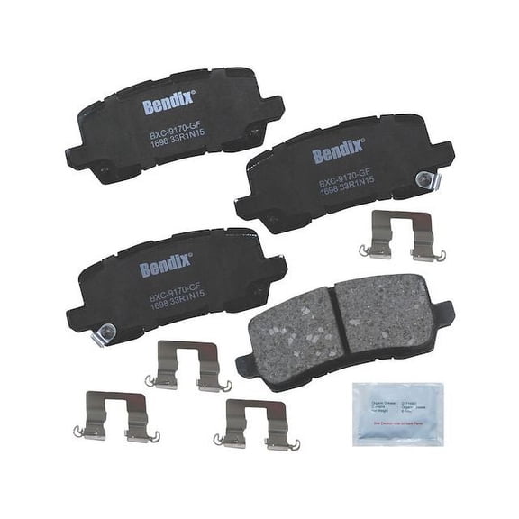 Rear Brake Pad Set - Compatible with 2015 - 2021 Acura TLX 2016 2017 2018 2019 2020