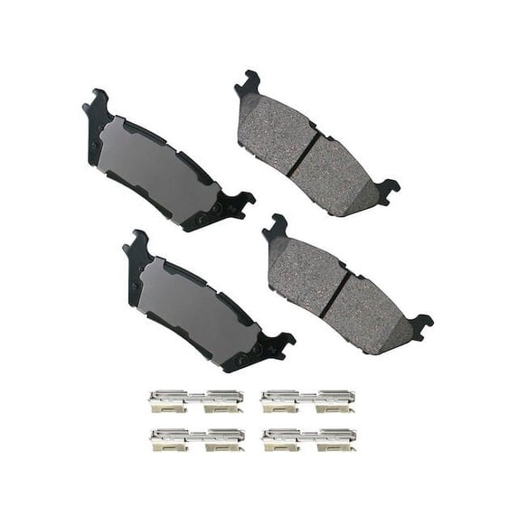 Rear Brake Pad Set - Compatible with 2015 - 2021 Ford F-150 2016 2017 2018 2019 2020