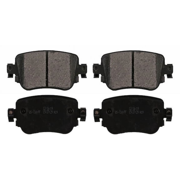 Rear Brake Pad Set - Compatible with 2015 - 2021 Volkswagen Golf TSi 2016 2017 2018 2019 2020