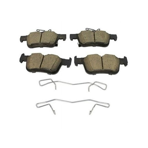Rear Brake Pad Set - Compatible with 2015 - 2023 Ford Edge 2016 2017 2018 2019 2020 2021 2022