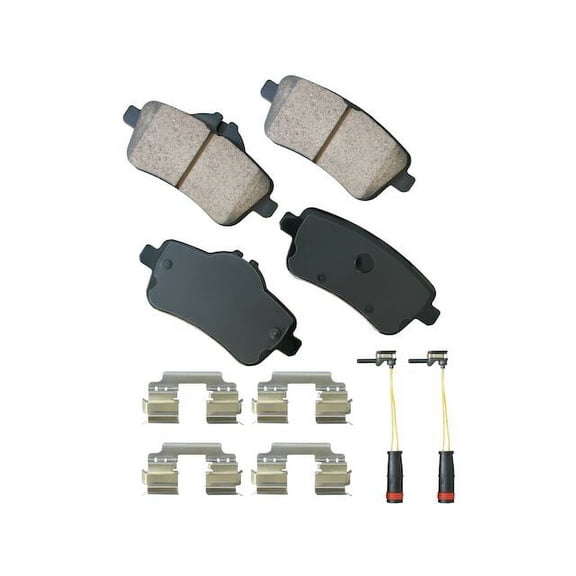 Rear Brake Pad Set - Compatible with 2015 Mercedes-Benz ML250 2.1L 4-Cylinder