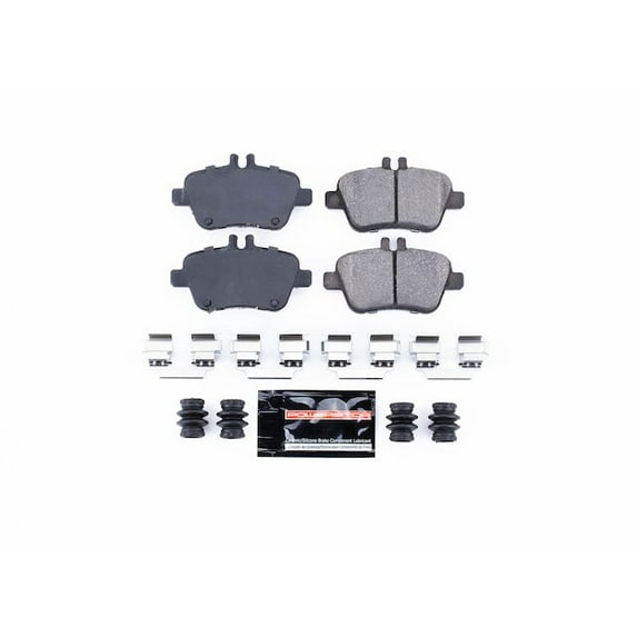 Rear Brake Pad Set - Compatible with 2016 - 2017 Mercedes-Benz B250e - Power Stop