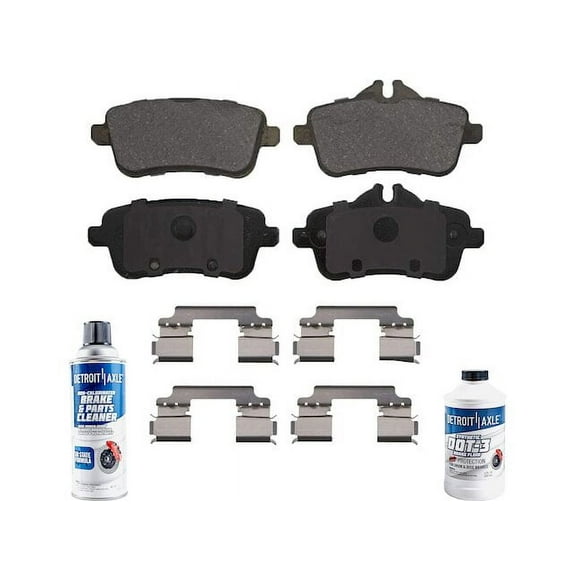 Rear Brake Pad Set - Compatible with 2016 - 2017 Mercedes-Benz GLE400