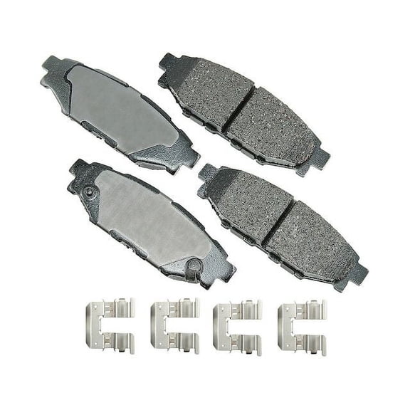 Rear Brake Pad Set - Compatible with 2016 - 2020, 2022 Subaru Crosstrek 2.0L H4 2017 2018 2019