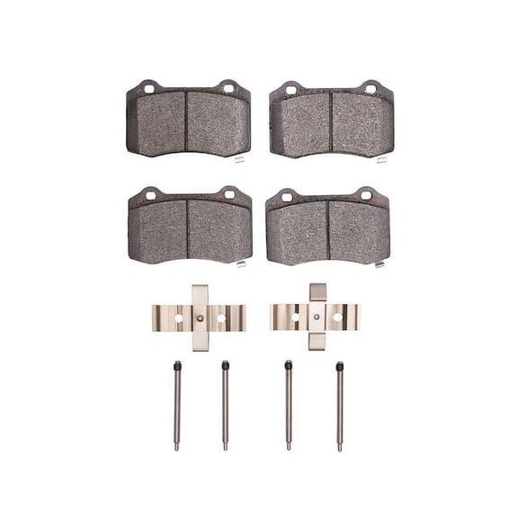 Rear Brake Pad Set - Compatible with 2016 - 2020 Tesla X 90D - Dynamic Friction