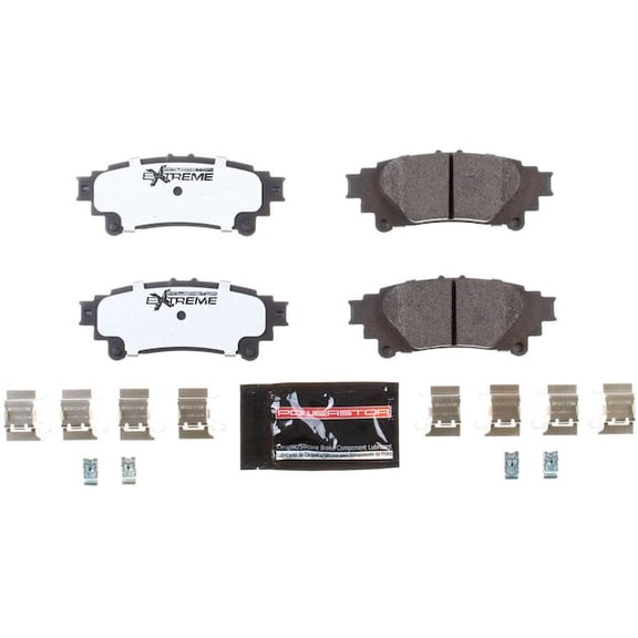 Rear Brake Pad Set - Compatible with 2016 - 2021 Lexus IS300 - Power Stop