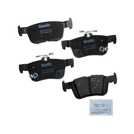 Rear Brake Pad Set - Compatible with 2016 - 2022 Honda Civic 2.0L 4-Cylinder 2017 2018 2019 2020 2021
