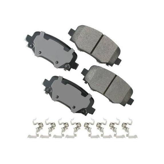 Rear Brake Pad Set - Compatible with 2016 Jeep Grand Cherokee
