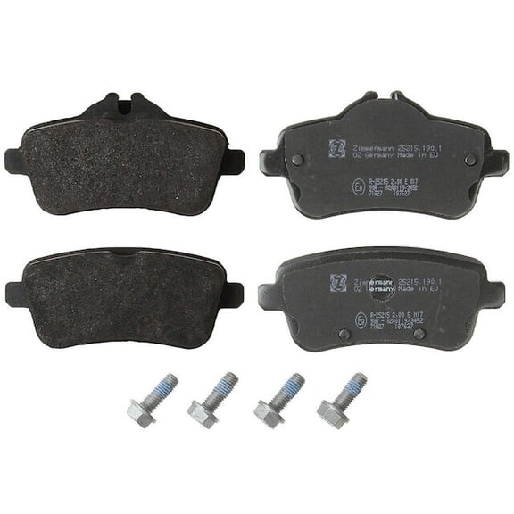 Rear Brake Pad Set - Compatible with 2017 - 2018 Mercedes-Benz GLS63 AMG AWD Sport Utility 5.5L V8 FI Gas