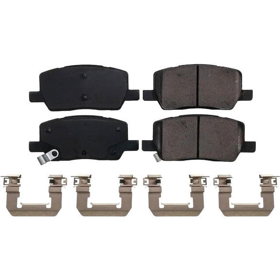 Rear Brake Pad Set - Compatible with 2017 - 2019 Tesla 3 2018