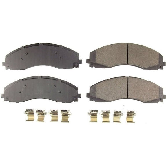 Rear Brake Pad Set - Compatible with 2017 - 2022 Ford F-550 Super Duty 2018 2019 2020 2021
