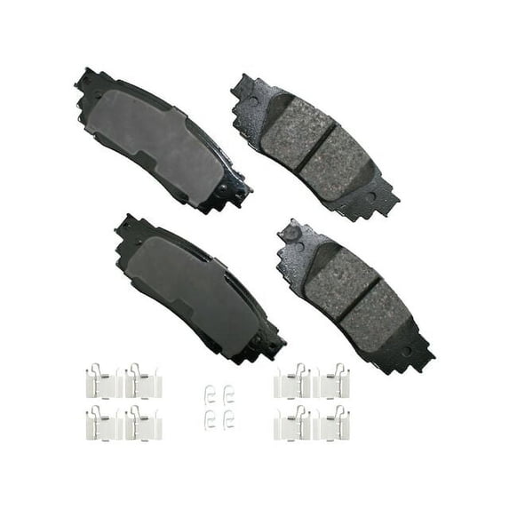 Rear Brake Pad Set - Compatible with 2018 - 2022 Toyota C-HR 2.0L 4-Cylinder 2019 2020 2021