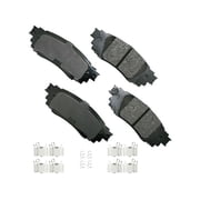 Rear Brake Pad Set - Compatible with 2018 - 2023 Toyota Camry 2019 2020 2021 2022