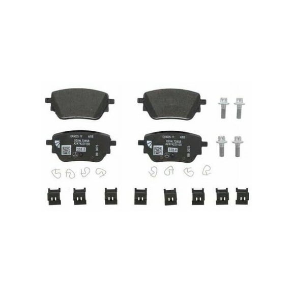Rear Brake Pad Set - Compatible with 2020 - 2021 Mercedes-Benz CLA250 Base