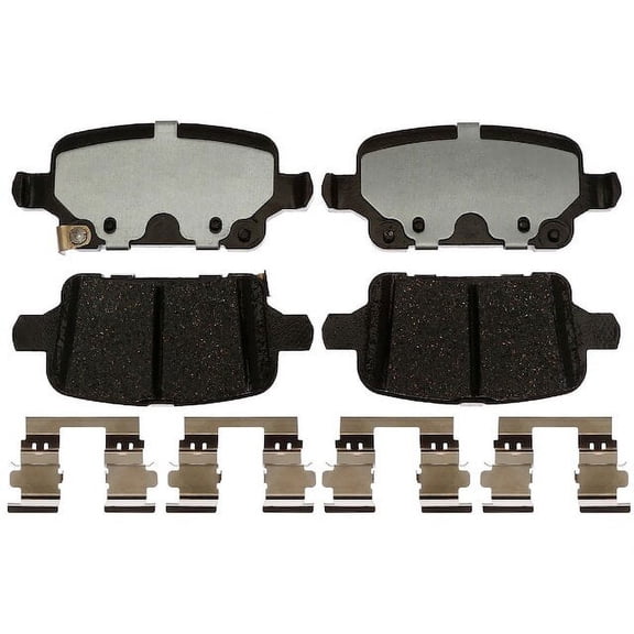 Rear Brake Pad Set - Compatible with 2022 Chevrolet Bolt EUV LT - AC Delco