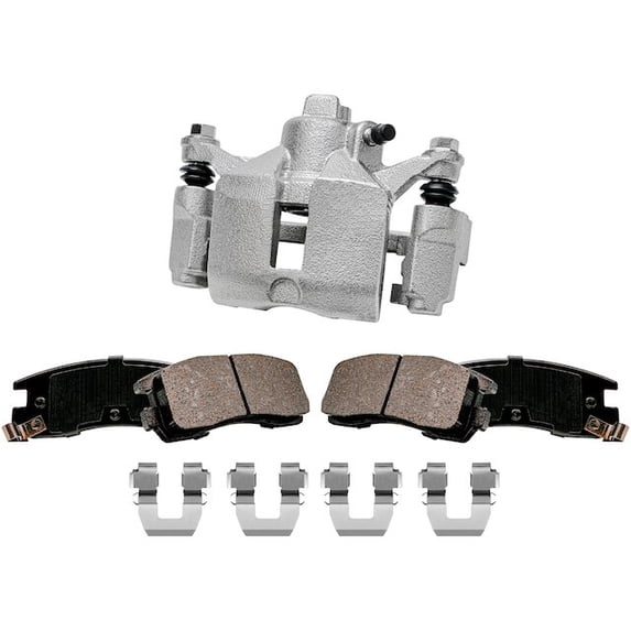 Rear Brake Pad and Caliper Kit - Compatible with 1997 - 2004 Buick Regal 1998 1999 2000 2001 2002 2003