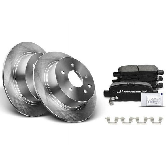 Rear Brake Pad and Rotor Kit 6 - Compatible with 2004 - 2008 Nissan Maxima 3.5L V6 2005 2006 2007