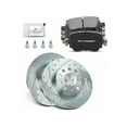 thumbnail image 1 of Rear Brake Pad and Rotor Kit 6 - Compatible with 2015 - 2021 Volkswagen Passat 2016 2017 2018 2019 2020, 1 of 2