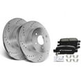 thumbnail image 1 of Rear Brake Pad and Rotor Kit 6 - Compatible with 2015 INFINITI Q40 Base 3.7L V6, 1 of 2