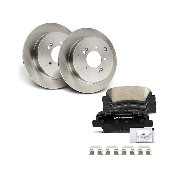 Rear Brake Pad and Rotor Kit 6 - Compatible with 2017 - 2020 Kia Sportage 2018 2019