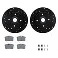 thumbnail image 1 of Rear Brake Pad and Rotor Kit - Compatible with 1985 - 1992, 1996 Volkswagen Jetta GLI 16-Valve 2.0L 4-Cylinder - Dynamic Friction, 1 of 2