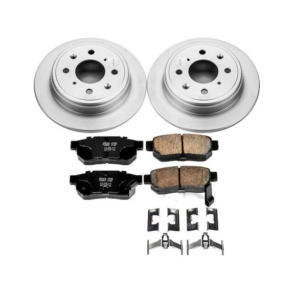 Rear Brake Pad and Rotor Kit - Compatible with 1990 - 2001 Acura Integra 1991 1992 1993 1994 1995 1996 1997 1998 1999 2000