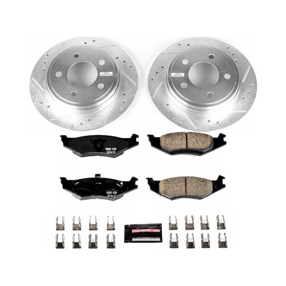 Rear Brake Pad and Rotor Kit - Compatible with 1993 - 1994 Chrysler Concorde