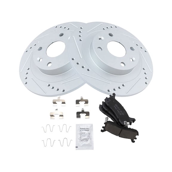 Rear Brake Pad and Rotor Kit - Compatible with 1994 - 1997, 1999 - 2005 Mazda Miata 1995 1996 2000 2001 2002 2003 2004