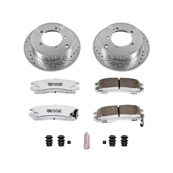 Rear Brake Pad and Rotor Kit - Compatible with 1995 - 2000 Dodge Avenger 1996 1997 1998 1999