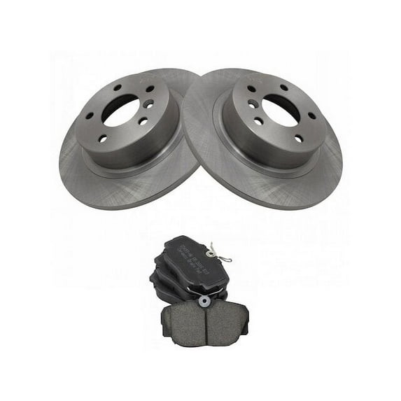 Rear Brake Pad and Rotor Kit - Compatible with 1995 - 2002 Land Rover Range Rover SE 1996 1997 1998 1999 2000 2001