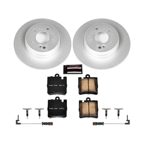 Rear Brake Pad and Rotor Kit - Compatible with 1996 - 2002 Mercedes-Benz E320 Sedan 1997 1998 1999 2000 2001