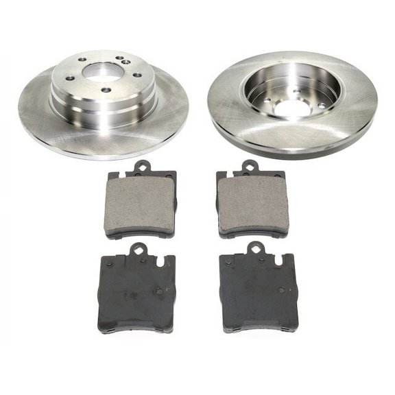 Rear Brake Pad and Rotor Kit - Compatible with 1996 - 2002 Mercedes-Benz E320 Sedan 1997 1998 1999 2000 2001