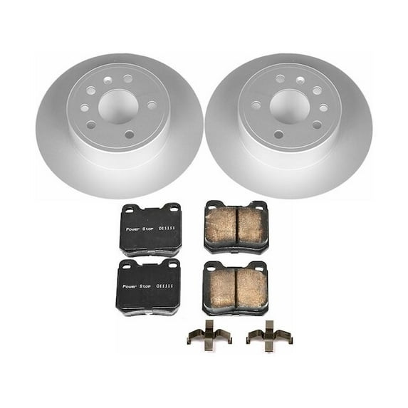 Rear Brake Pad and Rotor Kit - Compatible with 1997 - 1998 Saab 900