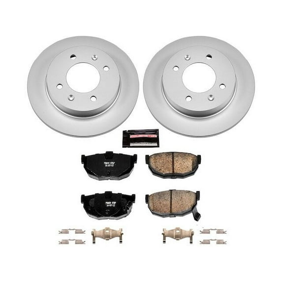 Rear Brake Pad and Rotor Kit - Compatible with 1997 - 2001 Hyundai Tiburon 1998 1999 2000