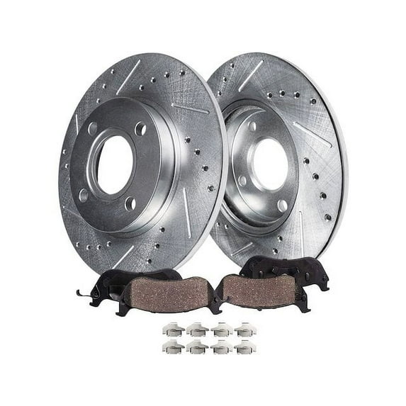 Rear Brake Pad and Rotor Kit - Compatible with 1998 - 1999 Acura CL 2.3L 4-Cylinder
