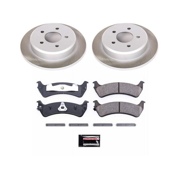 Rear Brake Pad and Rotor Kit - Compatible with 1998 - 2002 Ford Ranger BATTERY EV EV/BEV 1999 2000 2001