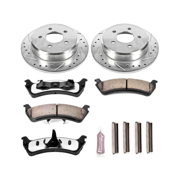 Rear Brake Pad and Rotor Kit - Compatible with 1998 - 2002 Ford Ranger BATTERY EV EV/BEV 1999 2000 2001