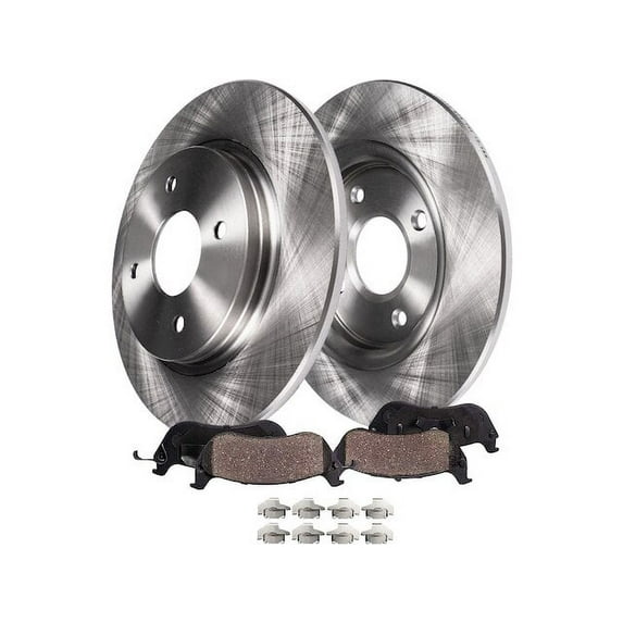 Rear Brake Pad and Rotor Kit - Compatible with 1998 - 2002 Honda Accord 1999 2000 2001