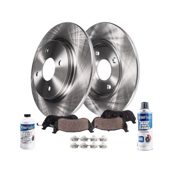 Rear Brake Pad and Rotor Kit - Compatible with 1998 - 2002 Honda Accord 2.3L 4-Cylinder 1999 2000 2001