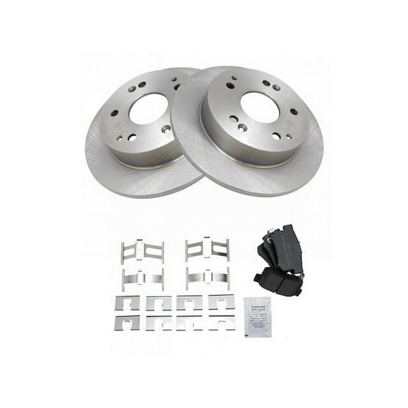 Rear Brake Pad and Rotor Kit - Compatible with 1998 - 2002 Honda Accord 3.0L V6 1999 2000 2001