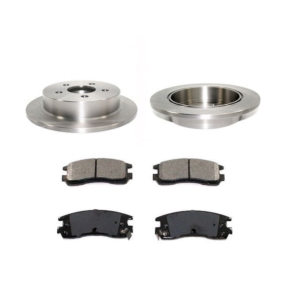 Rear Brake Pad and Rotor Kit - Compatible with 1998 - 2002 Oldsmobile Intrigue 1999 2000 2001