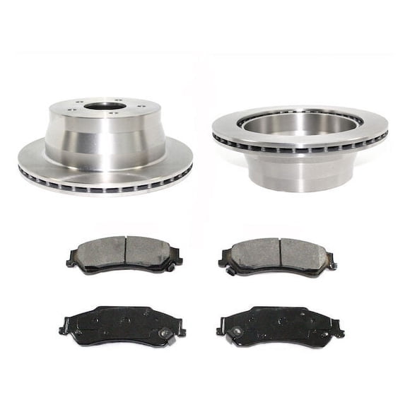 Rear Brake Pad and Rotor Kit - Compatible with 1998 - 2004 GMC Sonoma 1999 2000 2001 2002 2003